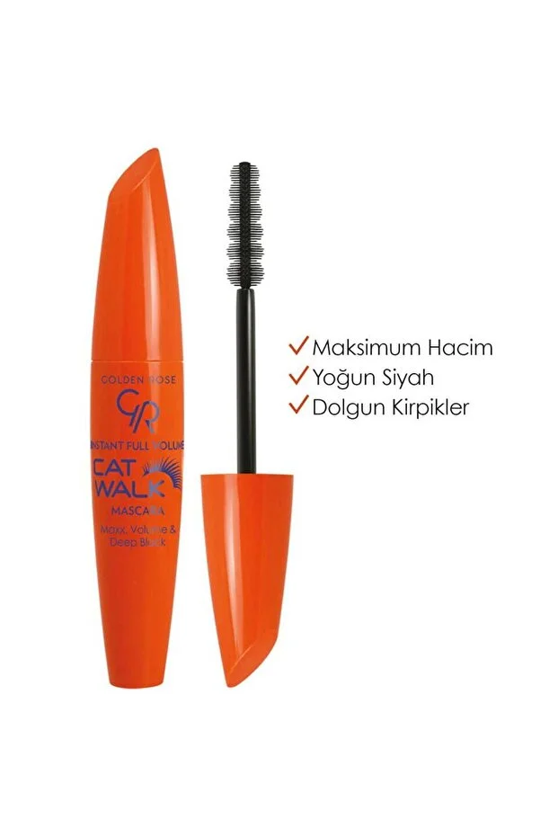 Golden Rose Instant Full Volume Cat Walk Mascara - Maksimum Hacim Veren Yoğun Siyah Maskara