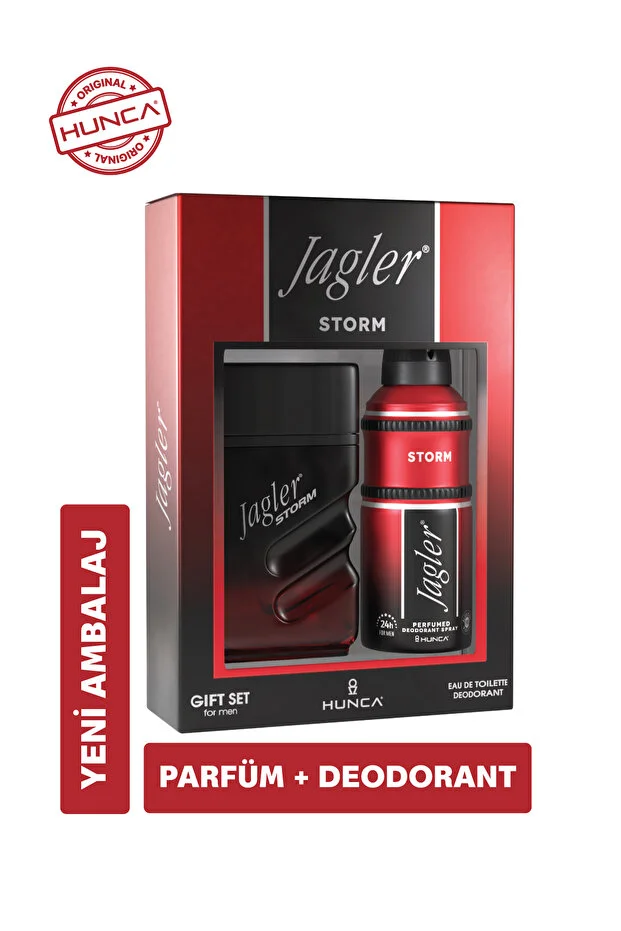 Jagler Storm Erkek Parfüm Seti ( Edt Parfüm 90 ml & Deodorant 150 ml )