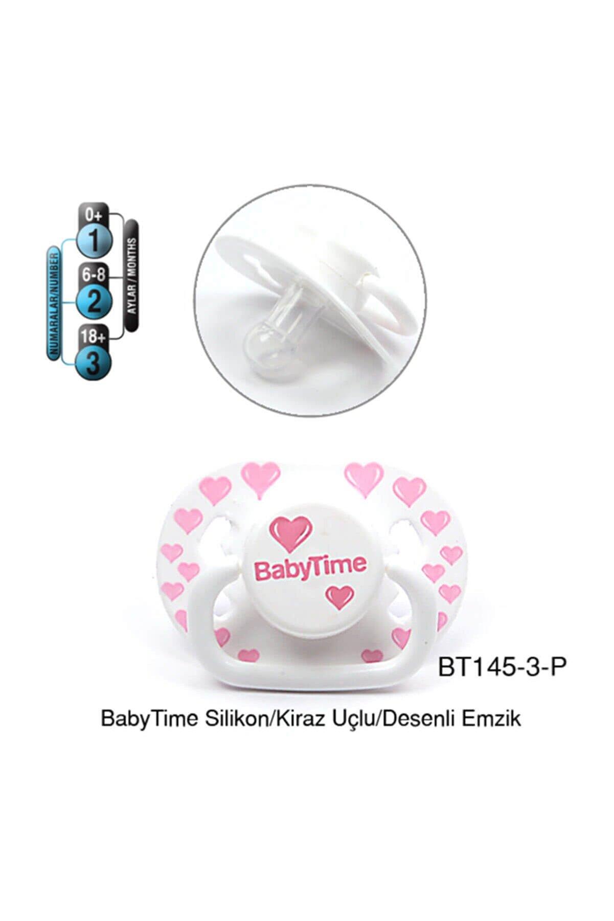 Baby Time Silikon Damaklı Şeffaf Gövdeli Desenli Emzik – BT145-3 Baby Time Silikon Damaklı Şeffaf Gövdeli Desenli Emzik – BT145-3