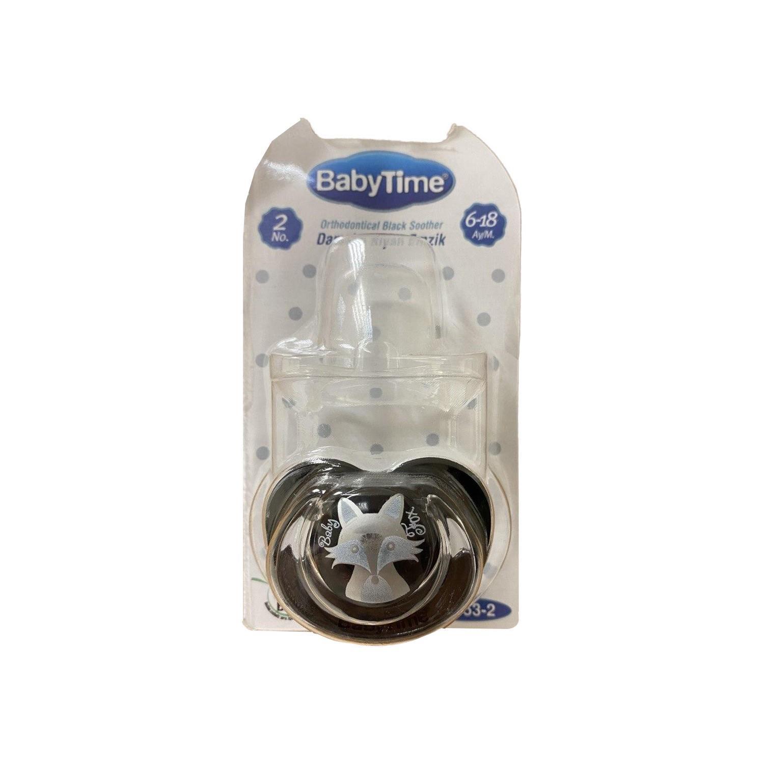 Baby Time Silikon Damaklı Şeffaf Gövdeli Desenli Emzik – BT153-2 Baby Time Silikon Damaklı Şeffaf Gövdeli Desenli Emzik – BT153-2