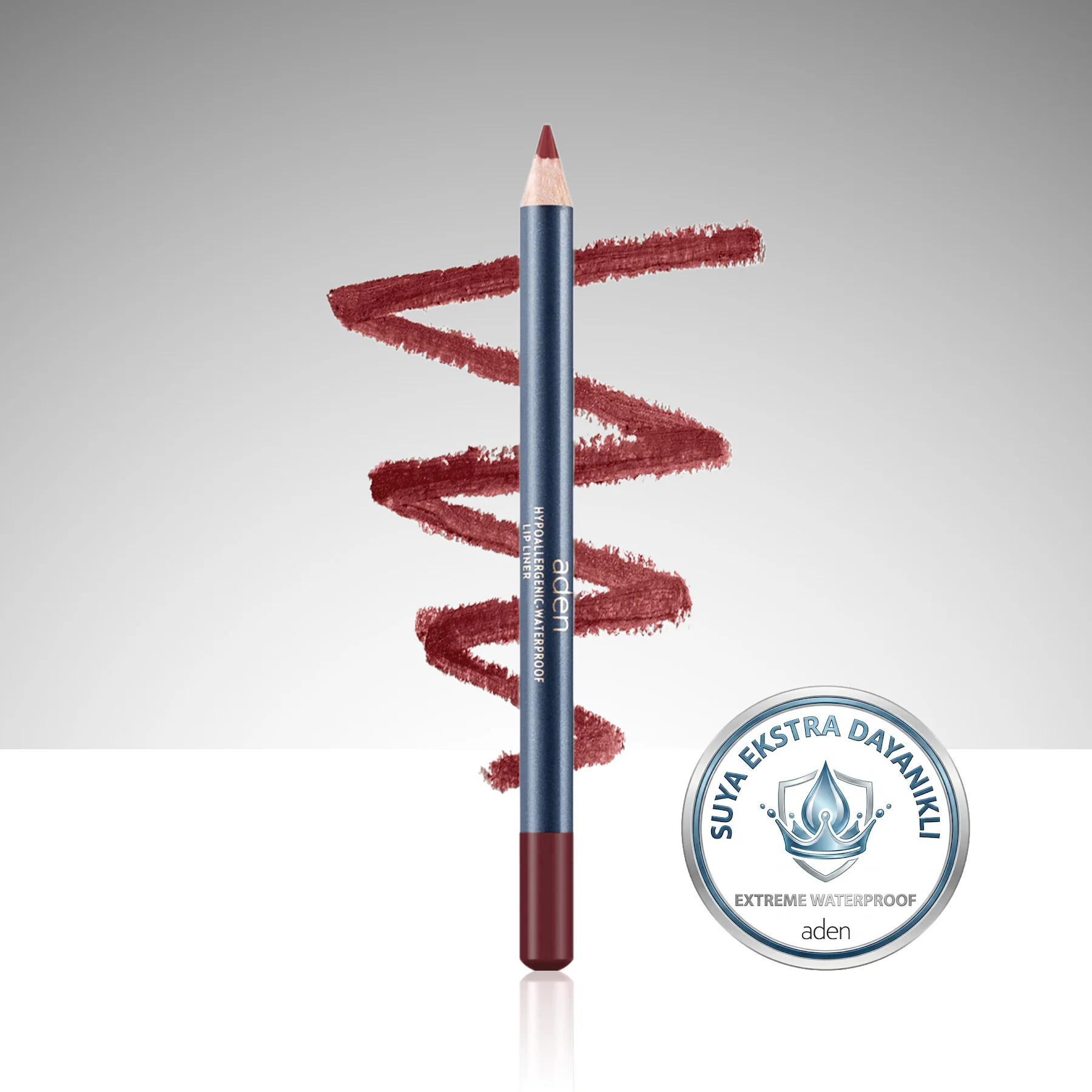 Aden Lipliner Pencil - Dudak Kalemi – 52 Mahogany(Kızıl Kahve)