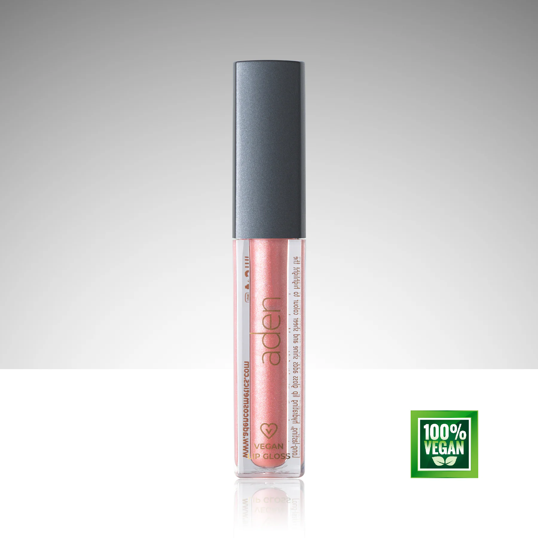 Aden Vegan Lipgloss - Vegan Dudak Parlatıcısı – 05 Glamour Pink(Işıltılı Pembe)