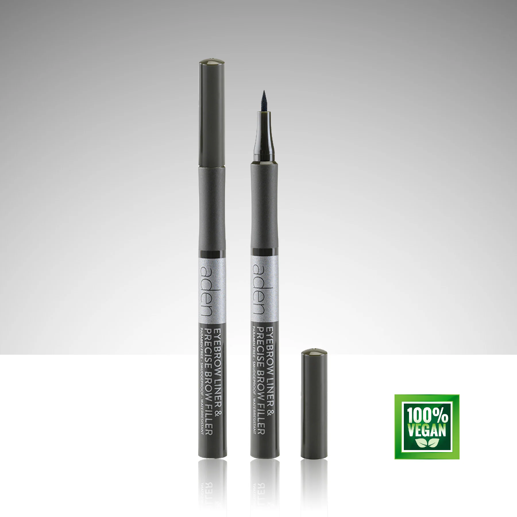 Aden Precise Brow Filler - Hassas Kaş Dolgu Kalemi – 02 Ebony(Yoğun Kahve)