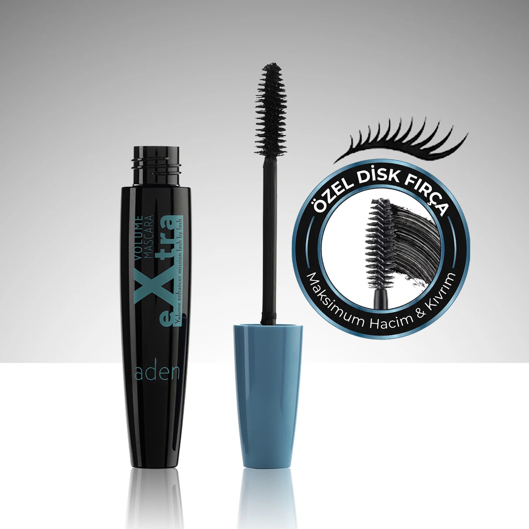 Aden Mascara Color-me Ultra Volume - Ultra Hacim Etkili Maskara – Extra Volume Mascara - Hacim ve Uzatma Etkili Maskara